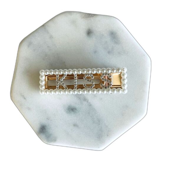 Elegant Pearl Hair Clip Barrette Bride Hair Accessories for Women - Picture 3 of 7